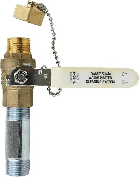 Water Connection, Water Heater Drain Valve, Turbo Flush ¾&#039;&#039; Full Port 3&#039;&#039; S