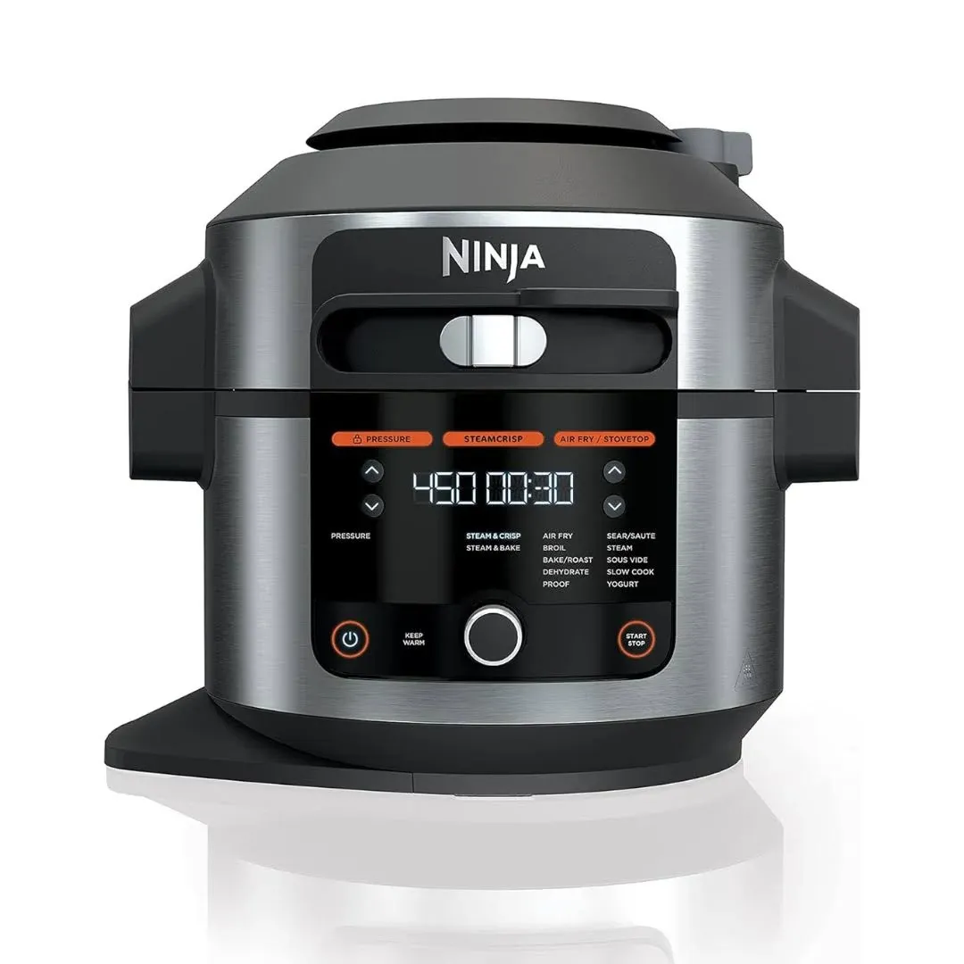 Ninja - Foodi 14-in-1, 6.5-QT Pressure Cooker Steam Fryer with SmartLid - Black-