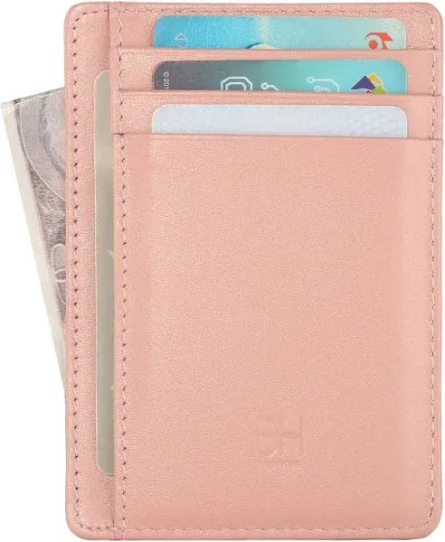 MINIMALIST Leather Front Pocket Wallet For Women Light Purple