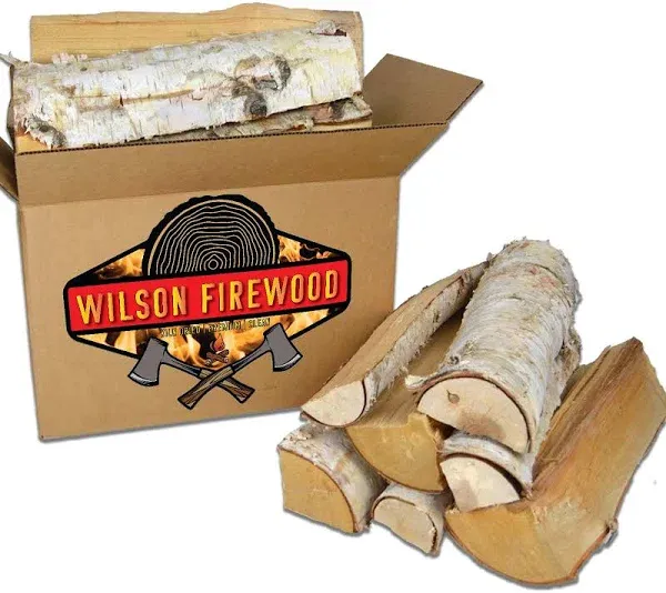 Wilson Birch Split Firewood- Seasoned Natural Kiln Dried