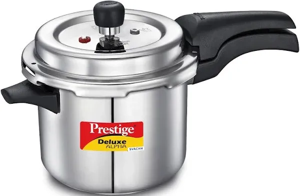 Deluxe Alpha Stainless Steel Pressure Cooker, 2 Liters/2.11 Quarts