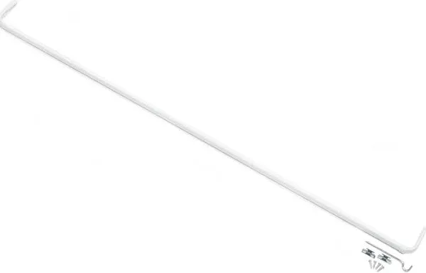 ACHIM Fantasia Single Curtain Rod 2.5&#034; Projection - White