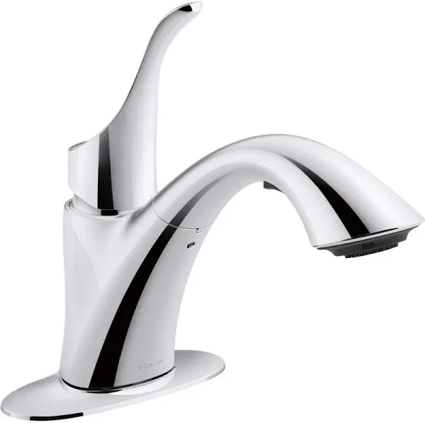 K-22035-VS Simplice Laundry Sink Faucet, Single Handle Pull-Out, 2-Function Spra