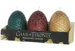 Game of Thrones Dragon Egg Candles Set of 3 Unscented Candle Decor