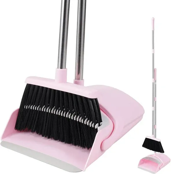 Broom and Dustpan Set House Brooms for Sweeping Indoor Collapsible Broom and ...