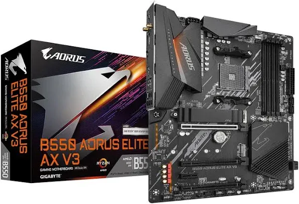 Gigabyte B550 Aorus Elite AX V2 Motherboard AMD B550 Socket AM4 ATX