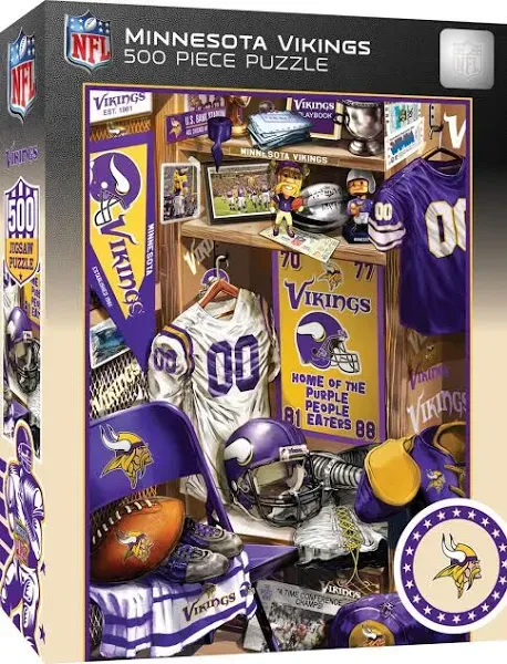 MasterPieces Minnesota Vikings Locker Room 500 Piece Puzzle