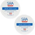 SRA Solder 135 Rosin Paste Soldering Flux for Electronics, No Clean Flux Made for Lead and Lead-Free Solder Circuit Boards and Copper Electrical FLS135-2