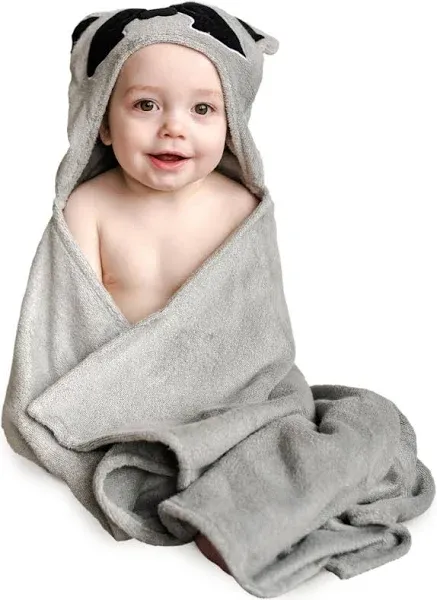 Natemia Raccoon Hooded Towel for Kids