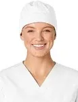 WonderWORK Unisex Tie Back Scrub Cap - White