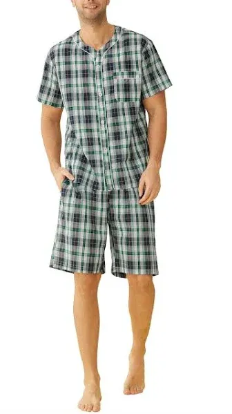 Latuza Men's Cotton Pajamas Shorts Set