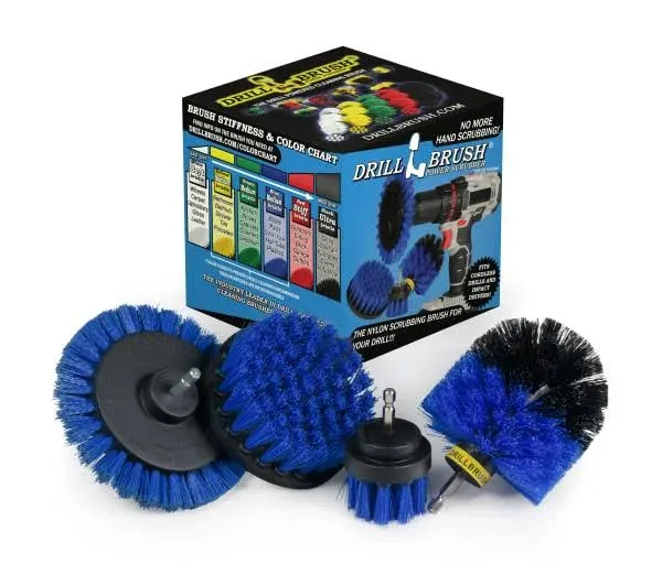 Drillbrush Boat Cleaning Drill Brush Attachment Set