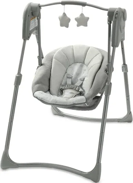 Graco Slim Spaces Compact Baby Swing, Reign