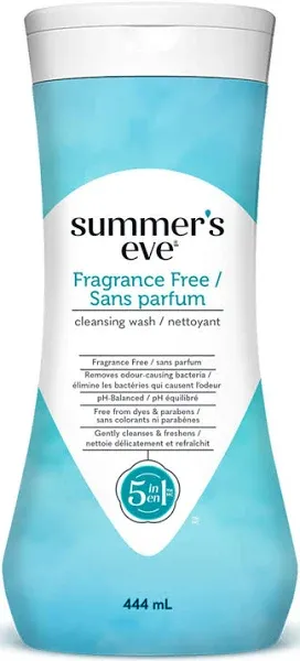 Summer's Eve fragrance Free 5-in-1 cleansing wash 444ml