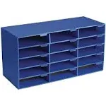 AdirOffice 15-Slot Blue Classroom File Organizer