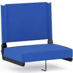 Flash Furniture XU-STA-BL-GG Game Day Ultra-Padded Seat- Blue - 18 x 18 x 14 in.