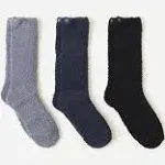 Barefoot Dreams CozyChic 3 Pair Sock Set Carbon Multi