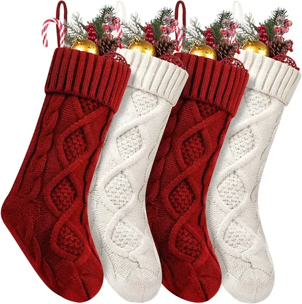 Fesciory 4 Pack Christmas Stockings