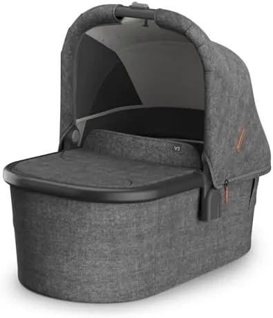 UPPAbaby Bassinet V3 - Savannah (Pearl Gray Jacquard / Carbon Frame)