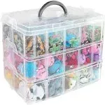 3-Tier Stackable Storage Container Box with dividers-30 compartments, Bead Or...