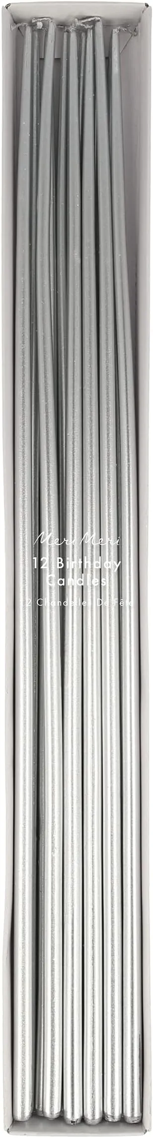 Meri Meri Tall Tapered Candles (Pack of 12), 15.25" Tall, Unscented, Meri Meri Candles