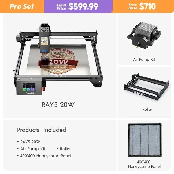 Longer Ray5 20W Laser Engraver