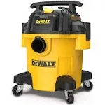 DEWALT DXV05P 5 Gallon Poly Wet/Dry Vac, 4 Peak HP Shop Vacuums with Attachments