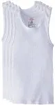 Boys' Hanes Ultimate ComfortSoft; White Tank Undershirt 5-Pack