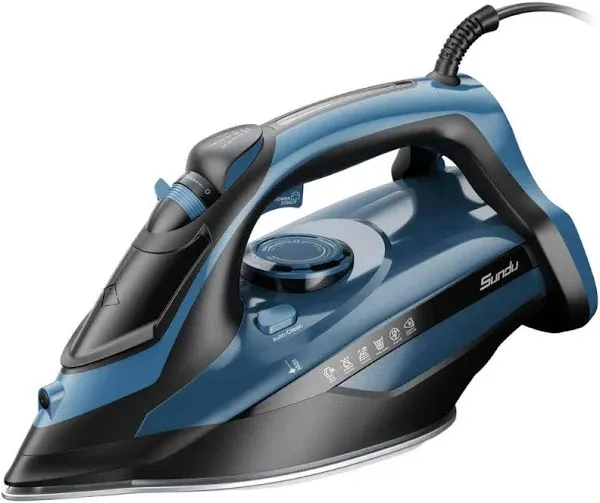 Auto-Off Iron with Rapid Heating Ceramic Coated Soleplate and Precise Thermostat Dial