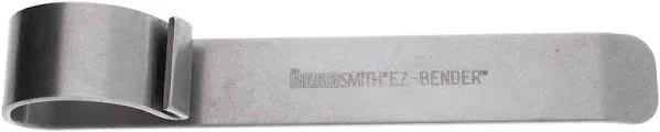 The Beadsmith EZ Bender - Metal Elements - Made of Hardened Steel - 7 x 1 x 1.25 inches - Tool for Making Cuff Bracelets - Create Perfectly Curved Bracelets Without a Mallet