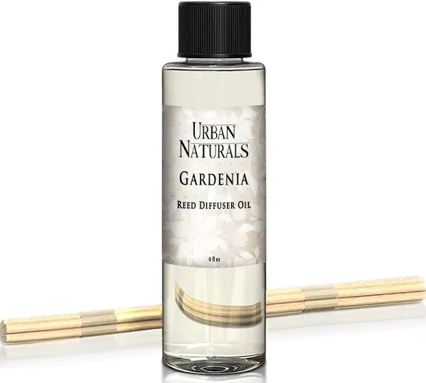 Gardenia Scented Oil Reed Diffuser Refill | includes a Free Set of Reed Stick...