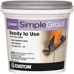 Custom Building Products Simplegrout Quart Natural Gray Pre-Mixed Sanded Tile