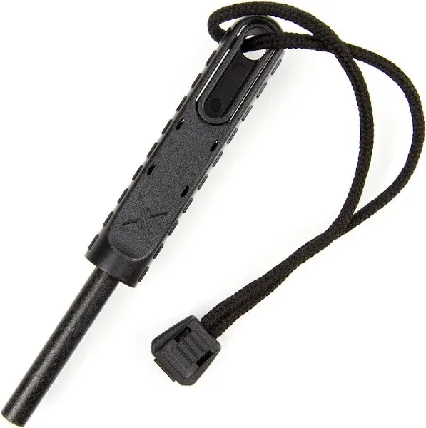 Exotac polySTRIKER XL Black Ferro Rod Fire Starter Carbide Striker