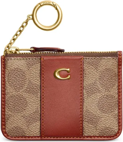 Coach Women's Signature Canvas Essential Mini ID Card Case