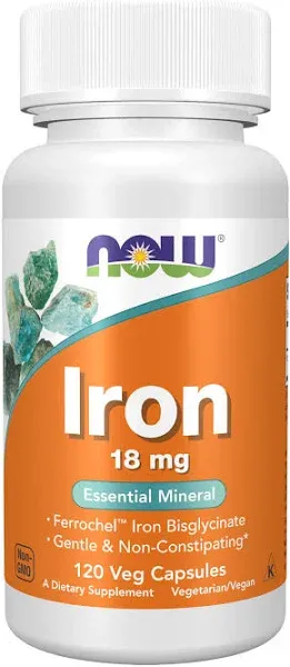 NOW Foods Iron 18 mg