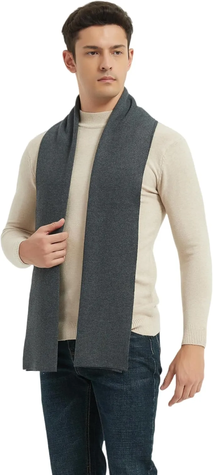 Glen Mila Men's Cashmere Classic Long Scarf