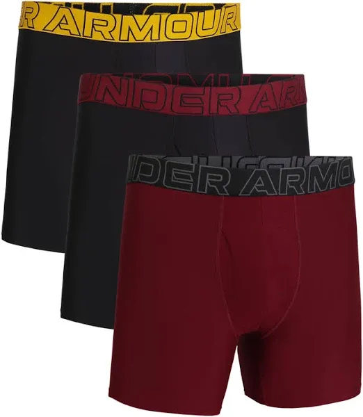 Men's Under Armour Performance Tech 6" 3-Pack Boxerjock