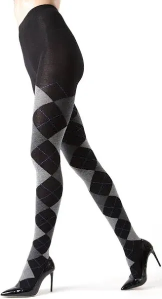 MeMoi Textured Argyle Sweater Tights