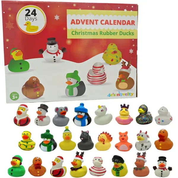 Christmas Advent Calendar 2024 with Christmas Rubber Ducks for Kids &amp; Toddler...