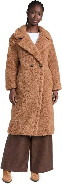 UGG Women's Gertrude Long Teddy Coat