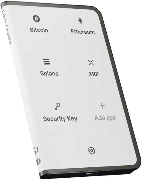 Ledger STAX - Next-Gen Secure Touchscreen Crypto Wallet with Curved E Ink Display