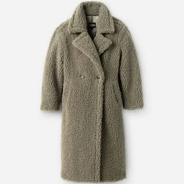 UGG Women's Gertrude Long Teddy Coat