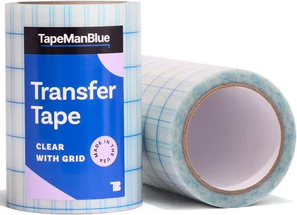 12&#034; x 100&#039; Roll of Clear Transfer Tape for Vinyl, Made in America, Vinyl 