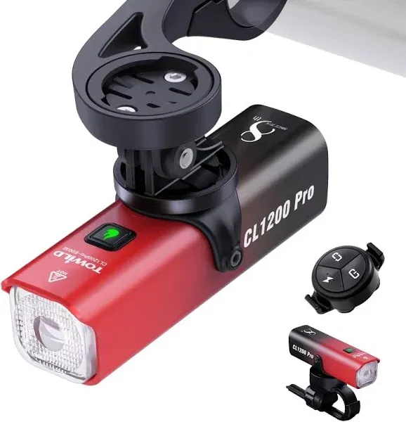 TOWILD Bike 1200 Lumen Quick-Release Mountain Bike Light Rechargeable,5 Night & Day Modes Ipx6 Waterproof,Bicycle