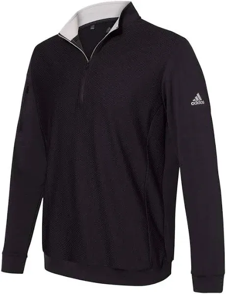 Adidas Men's Performance Textured Quarter-Zip Pullover