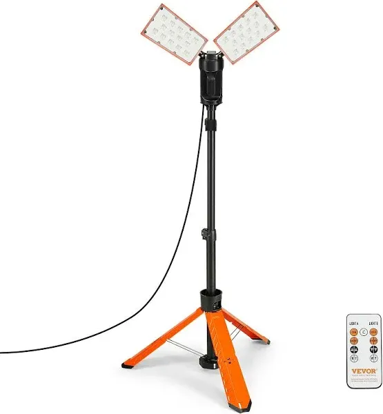 VEVOR LED Work Light 10000 Lm LED Light Stand DSJJZYD10000W6ACPV1