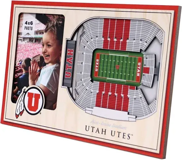 YouTheFan NCAA Utah Utes 3D StadiumView Picture Frame