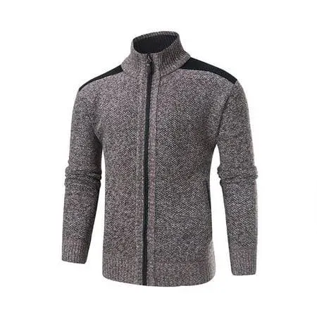 Men's Knitted Full Zip Cardigan