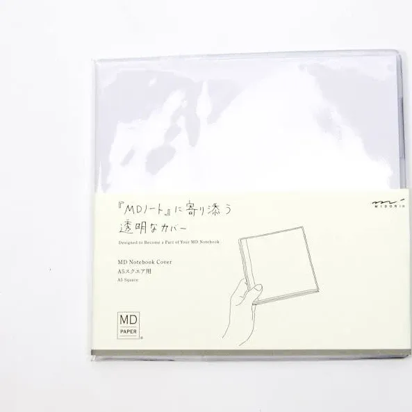 Midori MD Notebook A5 Square Clear Cover