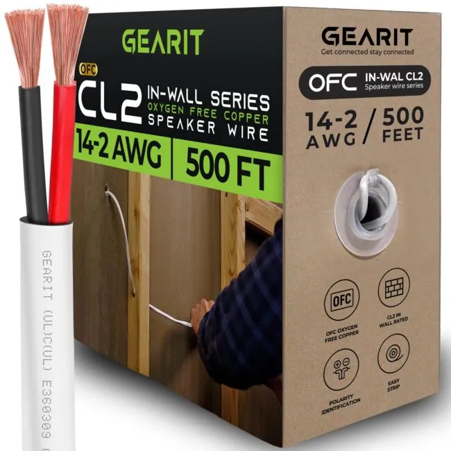 GearIT Pro Series 14AWG Speaker Wire